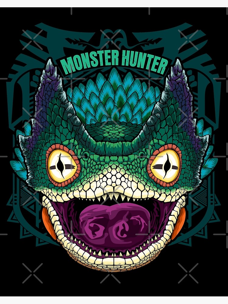Diablos Monster Hunter Art Board Print for Sale by Dan Dee