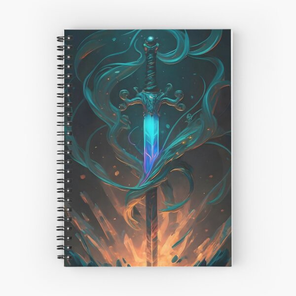 Item preview, Ethereal Flameblade - Intricate Fantasy Sword Art designed and sold by DragonRealms.