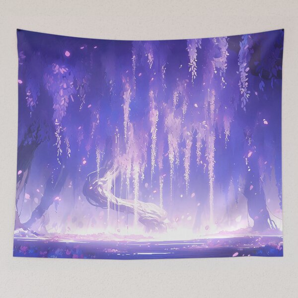 Item preview, Wisteria Wonderland: A Mystical Forest Realm designed and sold by EmeraldeaArt.