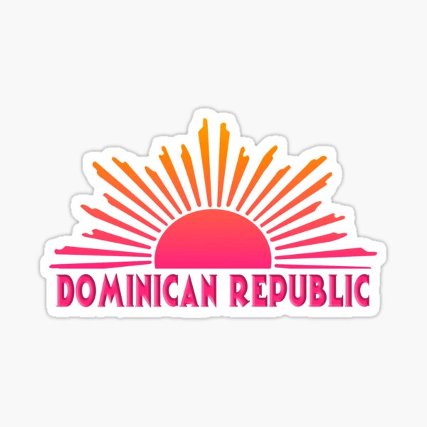 Artikel-Vorschau von DOMINIKANISCHE REPUBLIK Souvenir Reisegeschenk Bright Ombre Sun, designt und verkauft von lmaoshop.