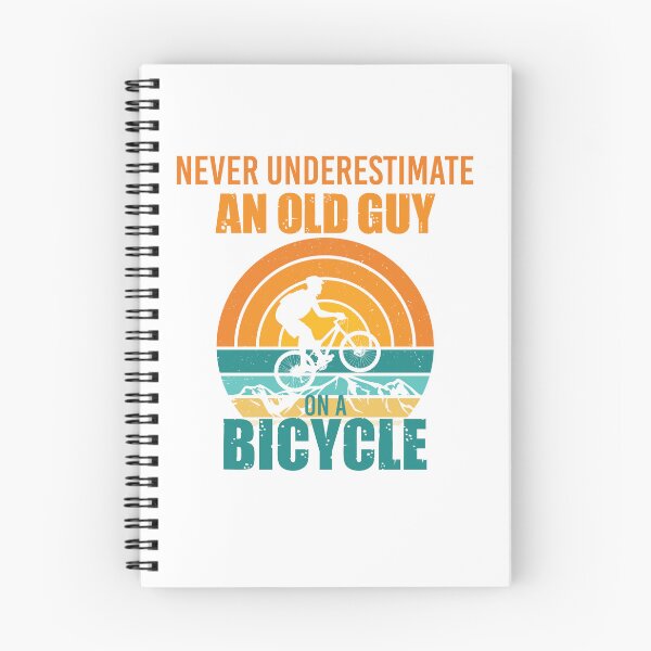 Item preview, never underestimate an old guy on a bicycle designed and sold by TshirtTalkYou.