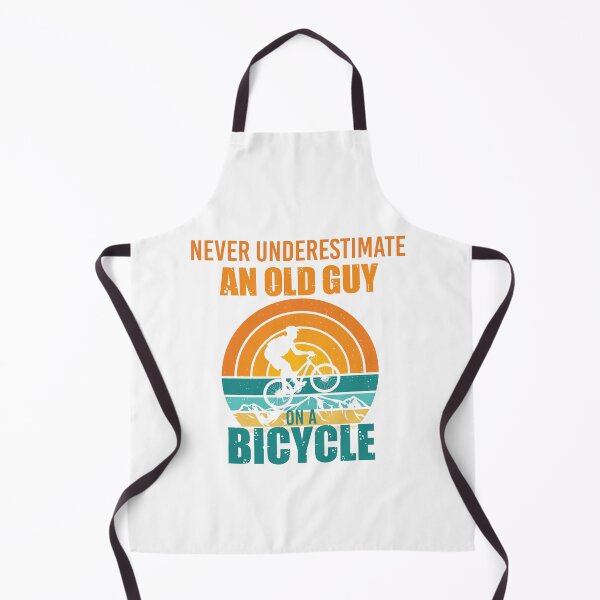 Item preview, never underestimate an old guy on a bicycle designed and sold by TshirtTalkYou.