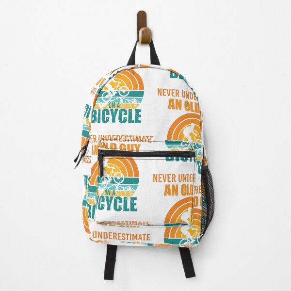 Item preview, never underestimate an old guy on a bicycle designed and sold by TshirtTalkYou.
