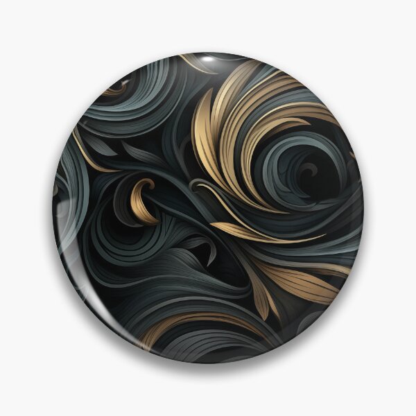 Item preview, Obsidian Black and Gold Pattern Design designed and sold by Amiran-Devi Grimm.
