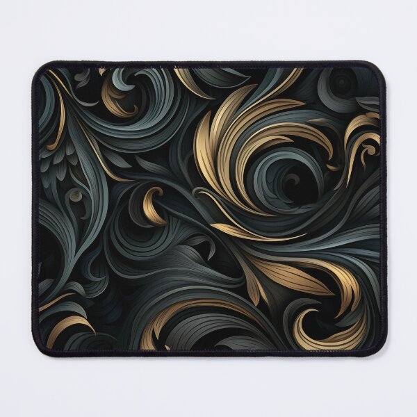 Item preview, Obsidian Black and Gold Pattern Design designed and sold by Amiran-Devi Grimm.