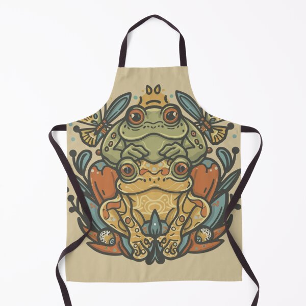 Item preview, Meadowcore Cottagecore Colorful Frogs Butterfly Art Aesthetic designed and sold by MeadowLoom.