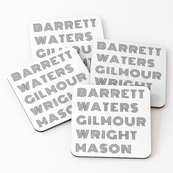 Item preview, Barrett Waters Gilmour Wright Mason Black Band Members designed and sold by kakarikihill.