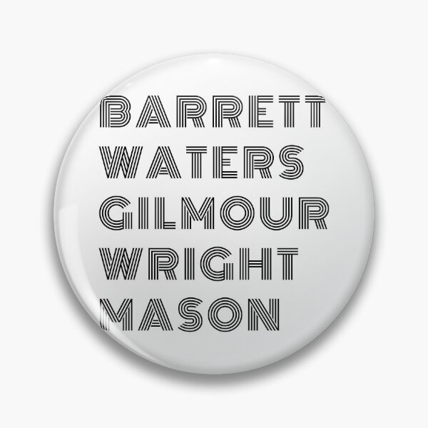 Item preview, Barrett Waters Gilmour Wright Mason Black Band Members designed and sold by kakarikihill.
