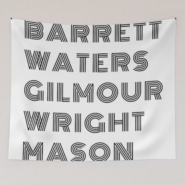 Item preview, Barrett Waters Gilmour Wright Mason Black Band Members designed and sold by kakarikihill.