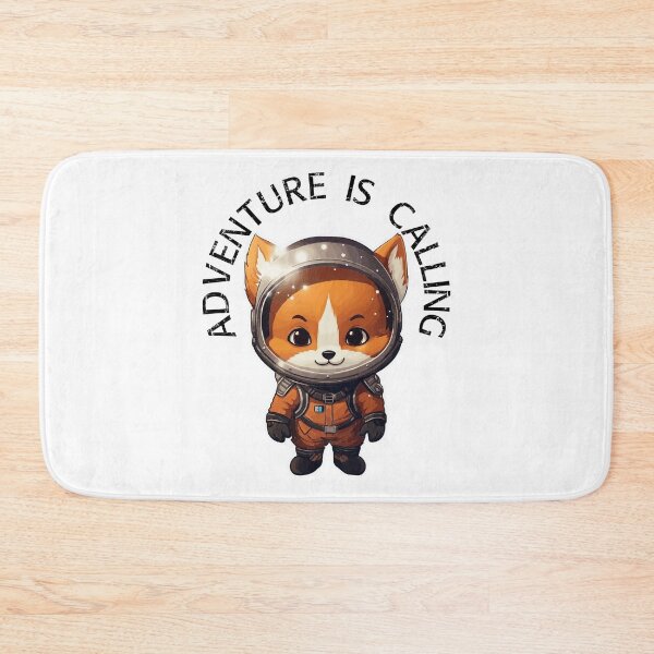 Item preview, Red Fox Astronaut - Adventure Is Calling (Black Lettering) designed and sold by VelvetRoom.