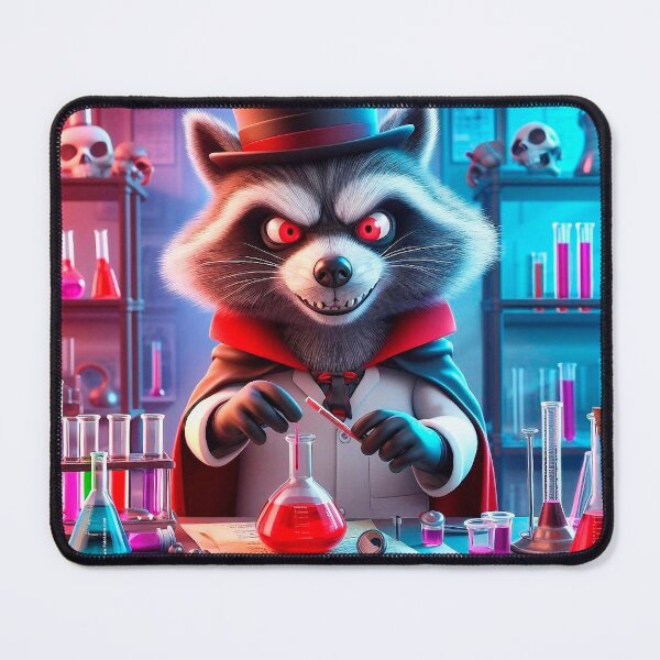 Item preview, Evil Scientist Raccoon designed and sold by FotoLibreStudio.