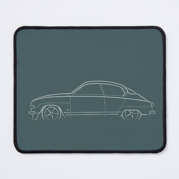 Item preview, Saab 96 - profile stencil, white designed and sold by mal-photography.