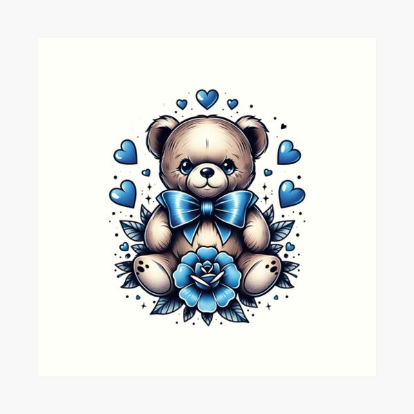 Teddy Bear Tattoo | Teddy bear tattoos, Bear tattoo designs, Baby tattoo  designs