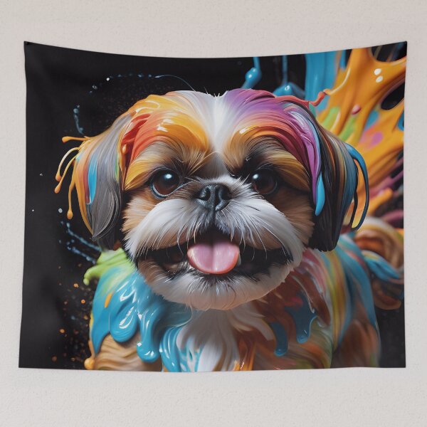 Item preview, Cute Shih Tzu Dog Paint Splash designed and sold by TheArtOfPat.