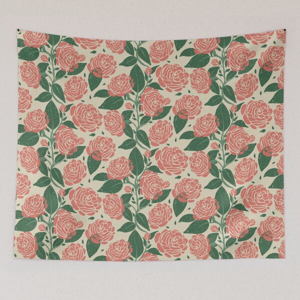 Item preview, Valentine's Roses in Pink and Green designed and sold by YorkvilleStudi.