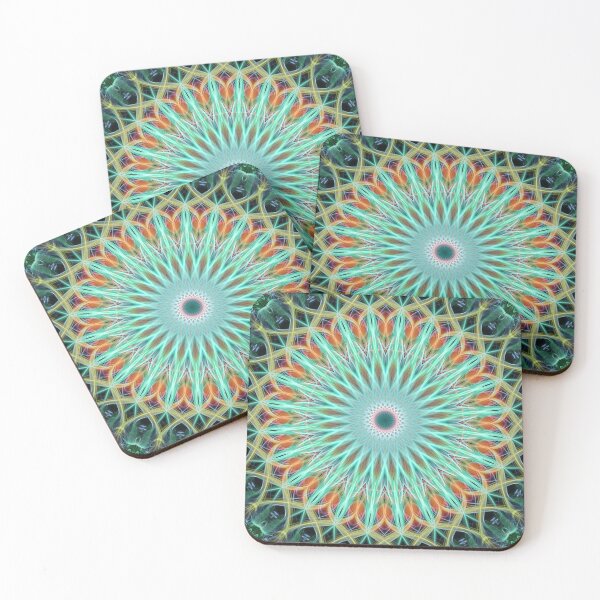 Item preview, Tangerine and pastel green mandala designed and sold by JBlaminsky.