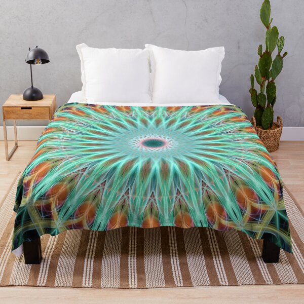 Item preview, Tangerine and pastel green mandala designed and sold by JBlaminsky.