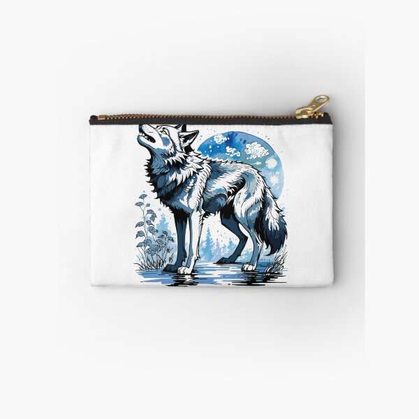 Item preview, Wolf howling with blue highlights designed and sold by JBstudios23.