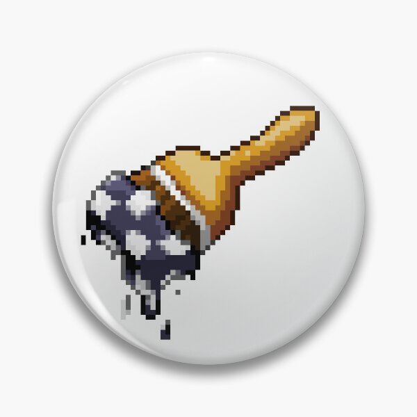 Item preview, Neopet Checkered Paint Brush Pixel Art designed and sold by AyrosArts.