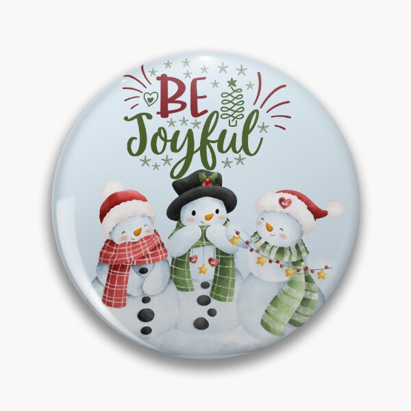 Item preview, Be Joyful Three Friendly Snowmen! designed and sold by TidyKitchenInc.