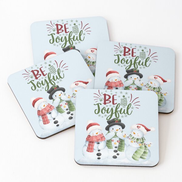Item preview, Be Joyful Three Friendly Snowmen! designed and sold by TidyKitchenInc.