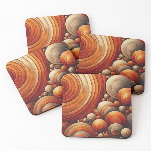 Item preview, Burnt orange circle in abstract art. designed and sold by LindaV44.