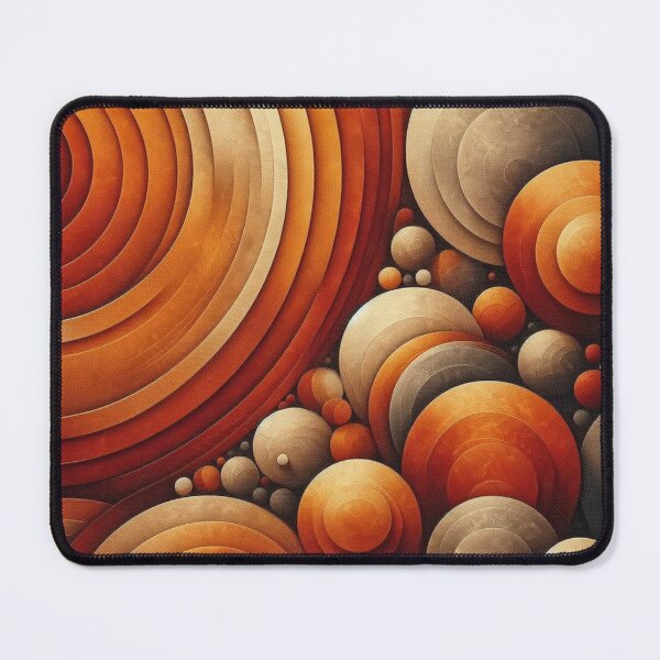 Item preview, Burnt orange circle in abstract art. designed and sold by LindaV44.