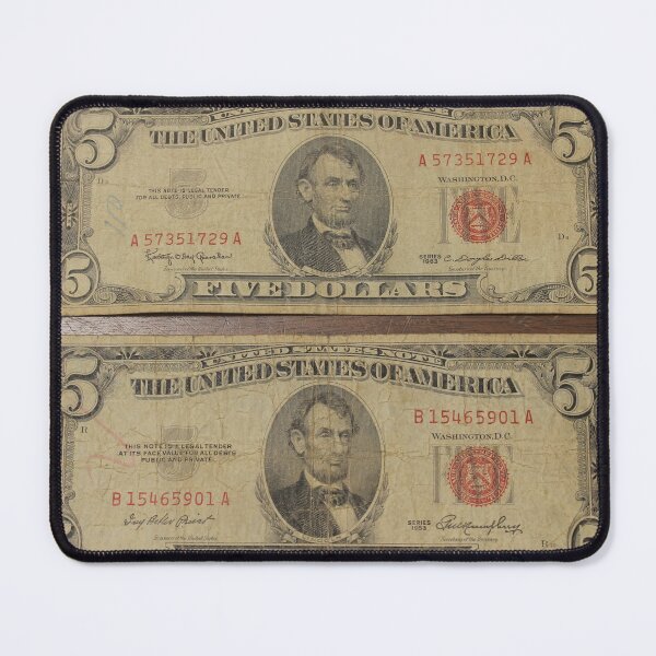 Item preview, Five Dollar Red Seal Notes  designed and sold by coinsxcrochet.