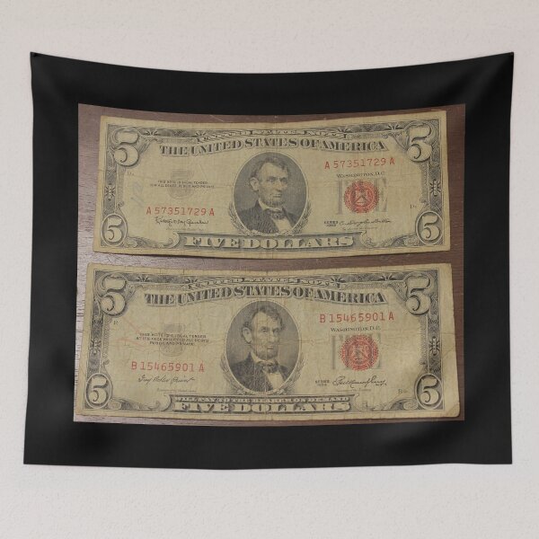 Item preview, Five Dollar Red Seal Notes  designed and sold by coinsxcrochet.