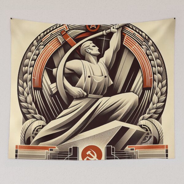 Item preview, Soviet Propaganda Poster designed and sold by ClassicRetroism.