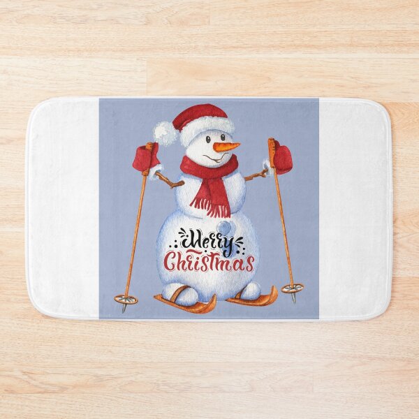 Item preview, Merry Christmas Snowman Skiing! designed and sold by TidyKitchenInc.