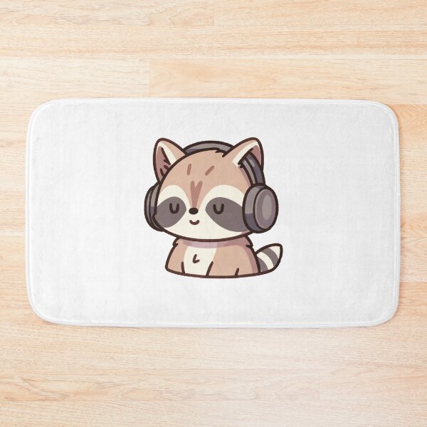 Artikelvorschau, Music-Loving Raccoon with Headphones entworfen und verkauft von UmbrellaStudio1.
