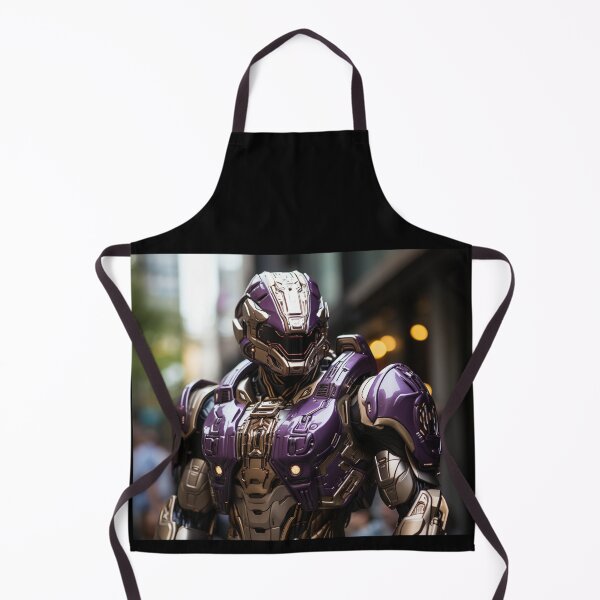 Item preview, Pupple gold knight digital art armor robot cyborg designed and sold by UILOVE.
