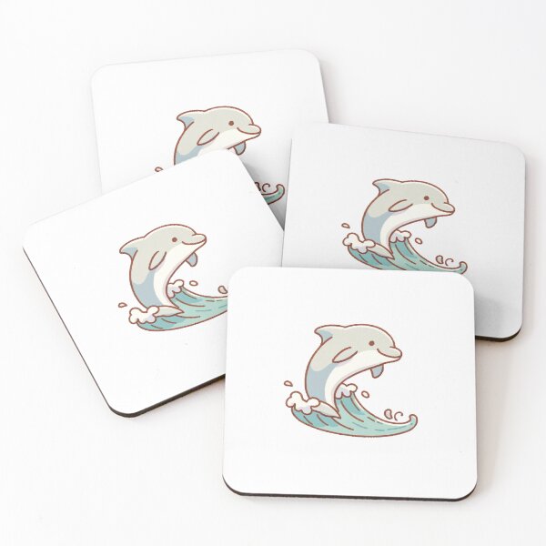 Item preview, Joyful Dolphin Riding Ocean Wave  designed and sold by UmbrellaStudio1.