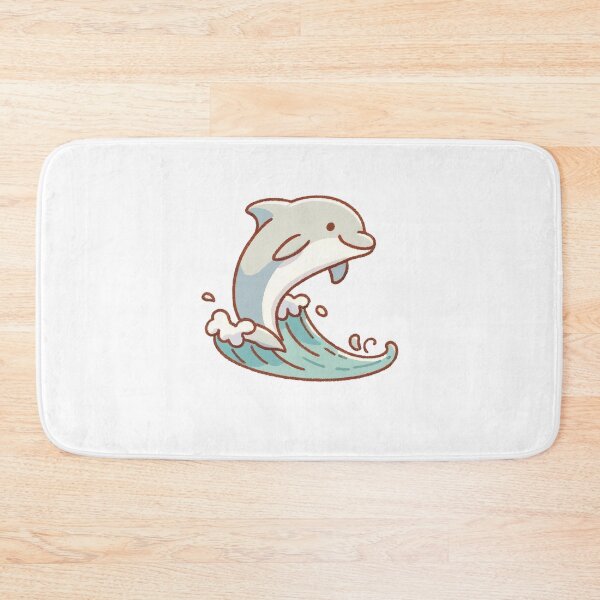 Item preview, Joyful Dolphin Riding Ocean Wave  designed and sold by UmbrellaStudio1.