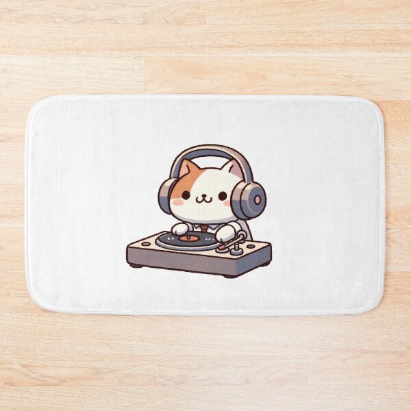 Item preview, DJ Cat Spinning Records  designed and sold by UmbrellaStudio1.