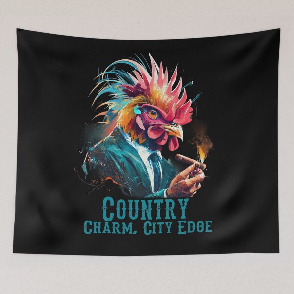 Item preview, Rooster - Country Charm, City Edge designed and sold by RebeccaRe.