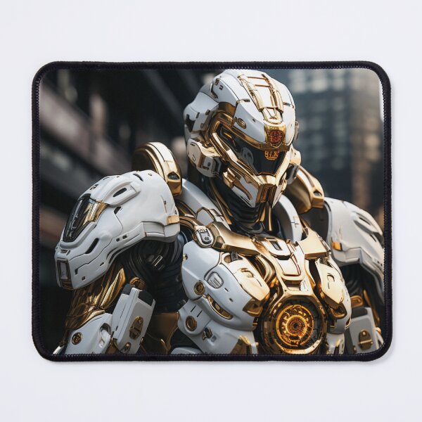Item preview, cannon knight digital art gold goggle helmet armor designed and sold by UILOVE.