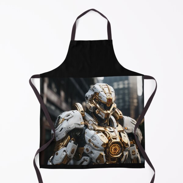 Item preview, cannon knight digital art gold goggle helmet armor designed and sold by UILOVE.