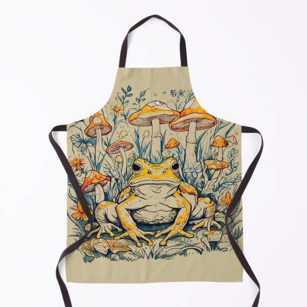 Item preview, Meadowcore Cottagecore Colored Mushrooms Frogs Butterfly Art Aesthetic designed and sold by MeadowLoom.