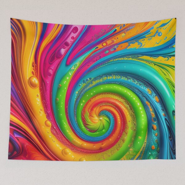 Artikelvorschau, Rainbow Swirl Of Liquid Paint entworfen und verkauft von TheArtOfPat.