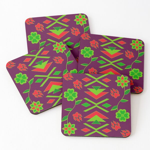 Item preview, Festive Wolf Floral designed and sold by Niibidoon.