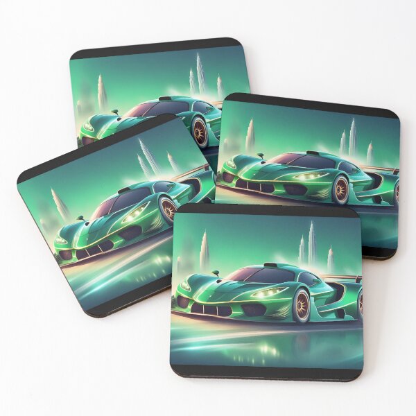 Item preview, Epic Green Sports Race Car Design  designed and sold by Giggle Crafts Co.