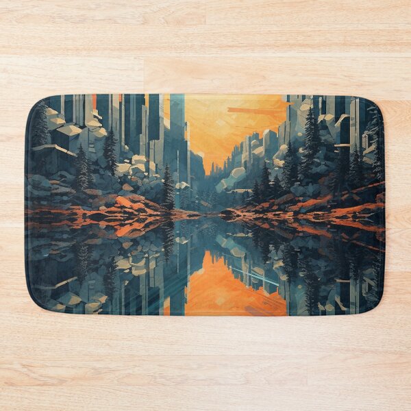 Item preview, Geometric Nature Fusion | Hyper-Detailed Pixelated Landscape designed and sold by FairX.