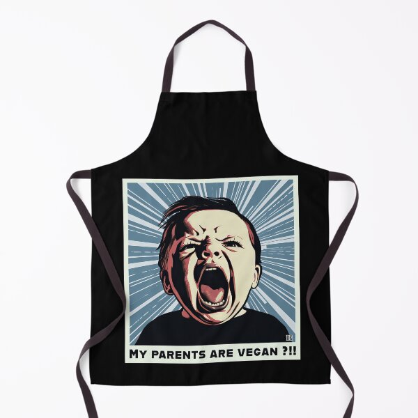 Item preview, Colorful Graphic of an upset Kid Screaming “My parents are vegan?” designed and sold by DarkEnough.
