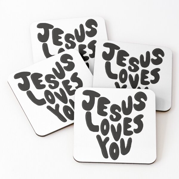 Item preview, Jesus Loves You Black Heart designed and sold by coastal collective.