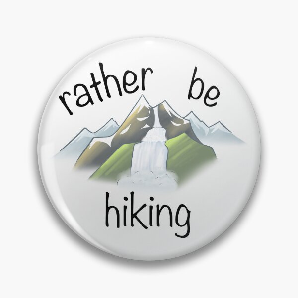 Item preview, “rather be hiking” mountain sticker designed and sold by CreationsByBear.