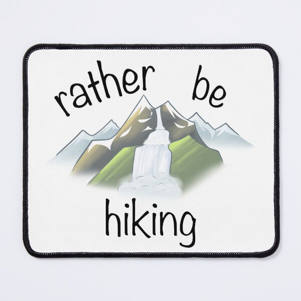 Item preview, “rather be hiking” mountain sticker designed and sold by CreationsByBear.
