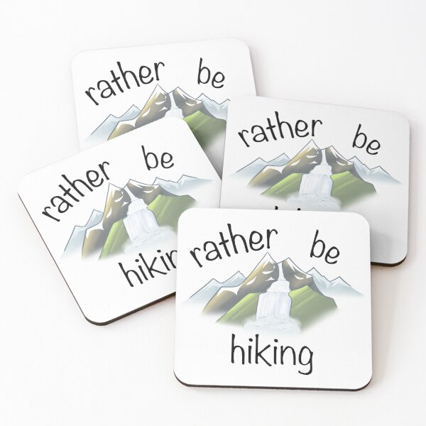 Item preview, “rather be hiking” mountain sticker designed and sold by CreationsByBear.