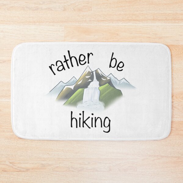 Item preview, “rather be hiking” mountain sticker designed and sold by CreationsByBear.
